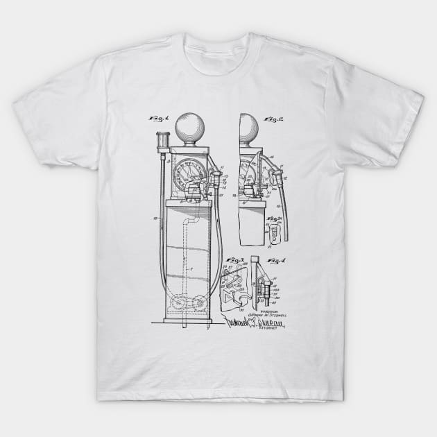 Liquid Delivery Apparatus Vintage Patent Hand Drawing T-Shirt by TheYoungDesigns